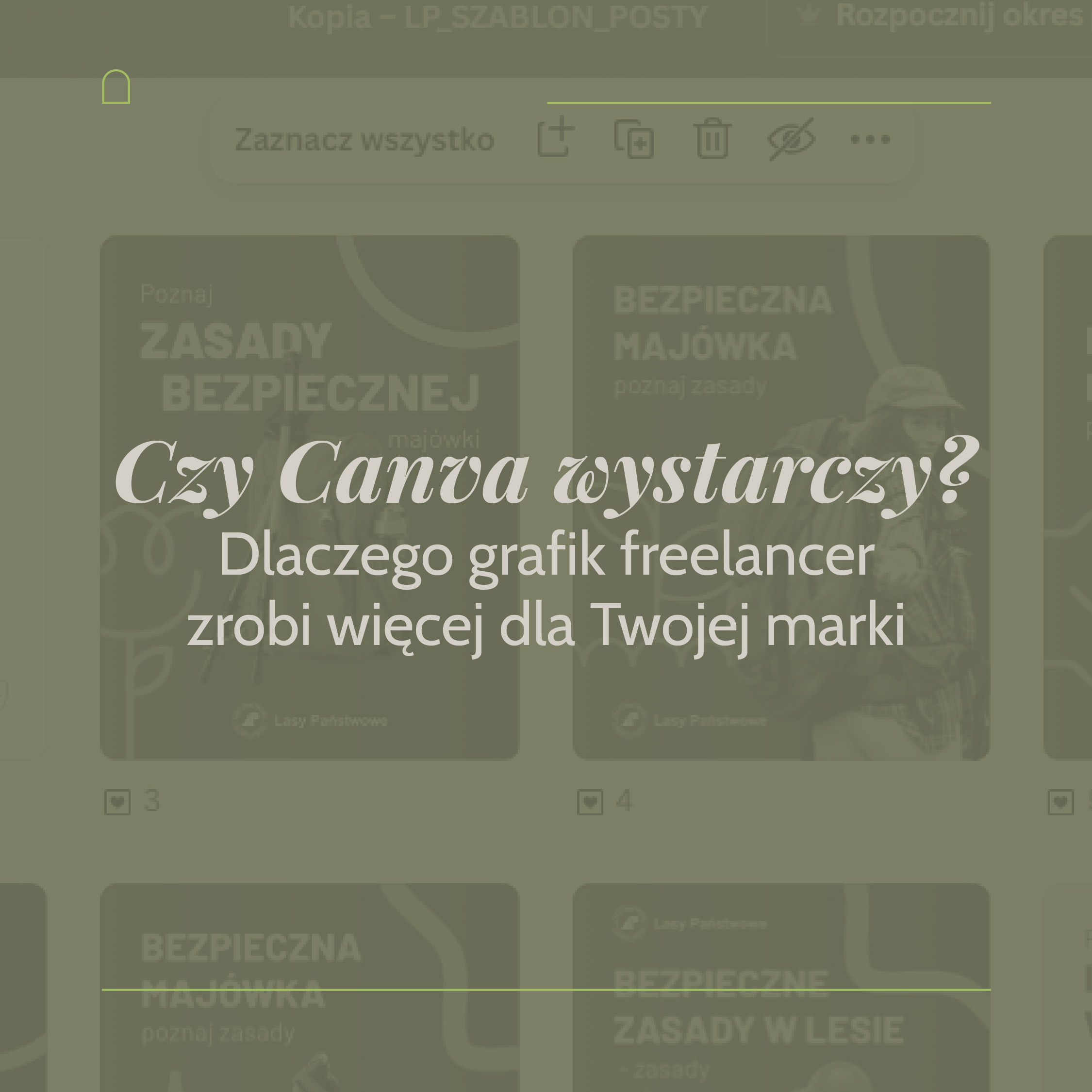 Read more about the article Czy Canva wystarczy? Dlaczego grafik freelancer zrobi więcej dla Twojej marki